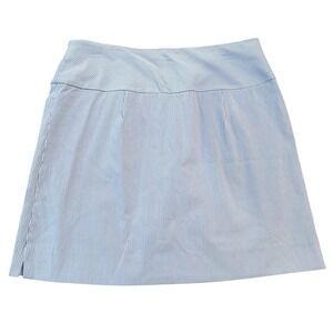 SC & Co Golf Skort Size XL‎ Blue White Striped Tummy Control Vacation Resort